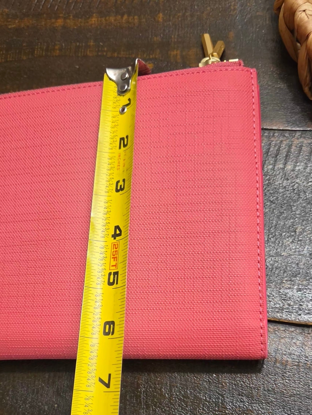 DAGNE DOVER essentials pink Clutch wallet Color Coral Pink NWOT - Picture 14 of 17